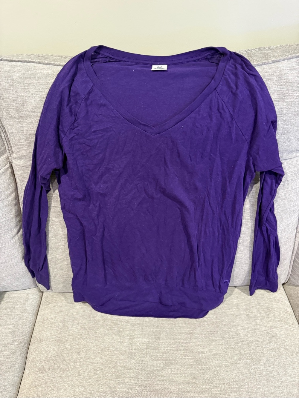 PINK Victoria's Secret V-Neck Long Sleeve Top
